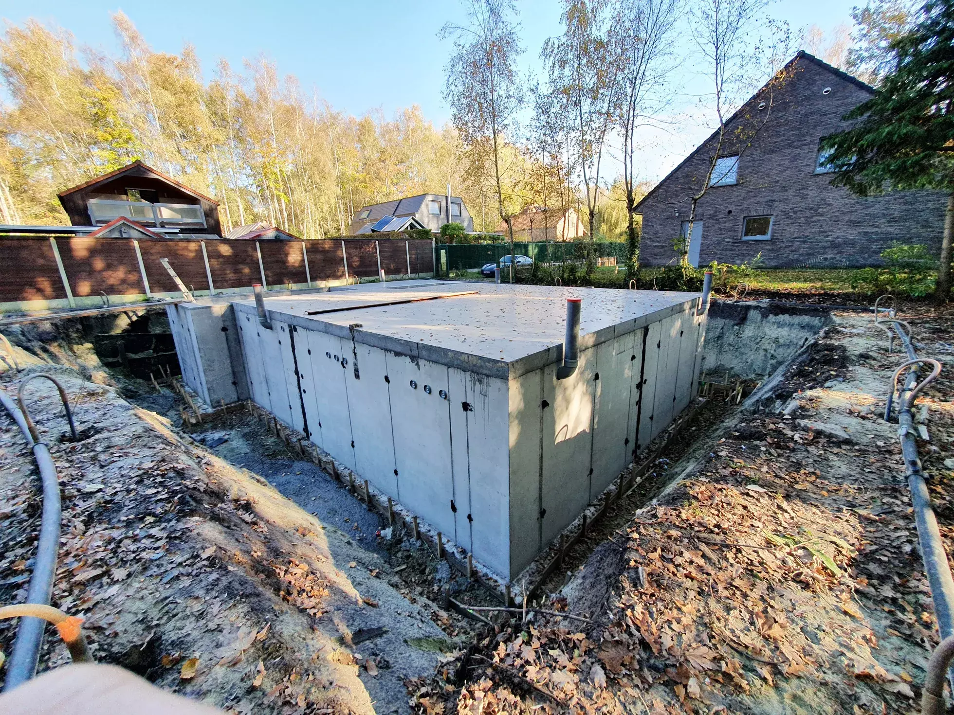 Nieuwbouw in Quicksteel staalframebouw te Wingene geplaatst door Laevens Timmerwerken